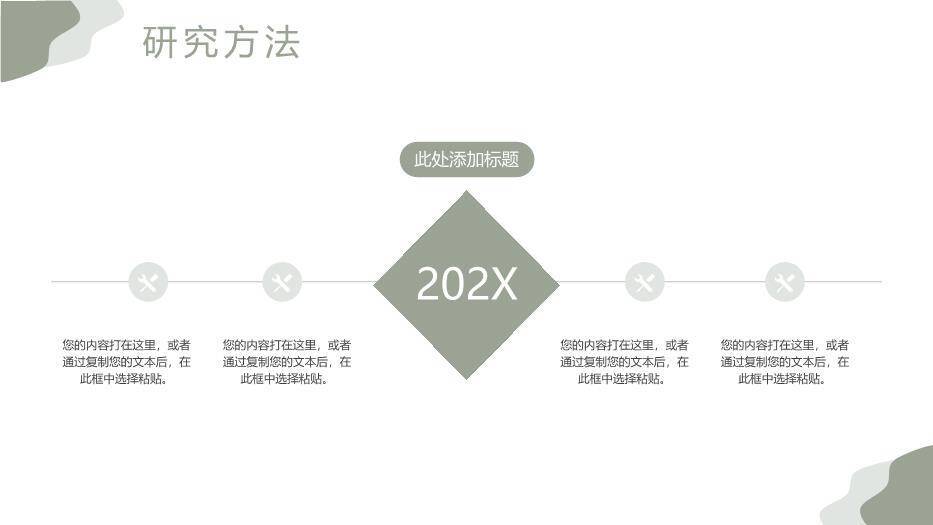 绿色商务风毕业答辩PPT模板5