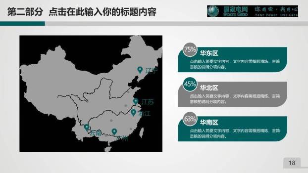 灰色商务风国家电网动态PPT模板9