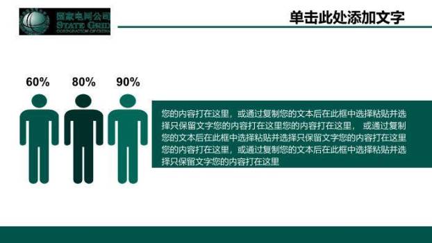绿色简约风国家电网工作汇报PPT模板(2)9