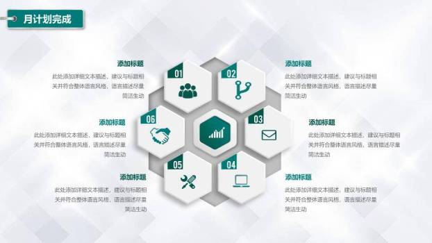 绿色简约风国家电网工作汇报PPT模板7