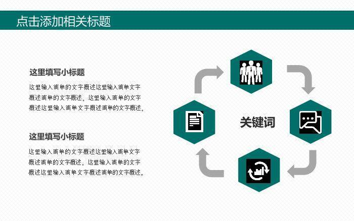 绿色简约风国家电网工作总结PPT模板(2)8