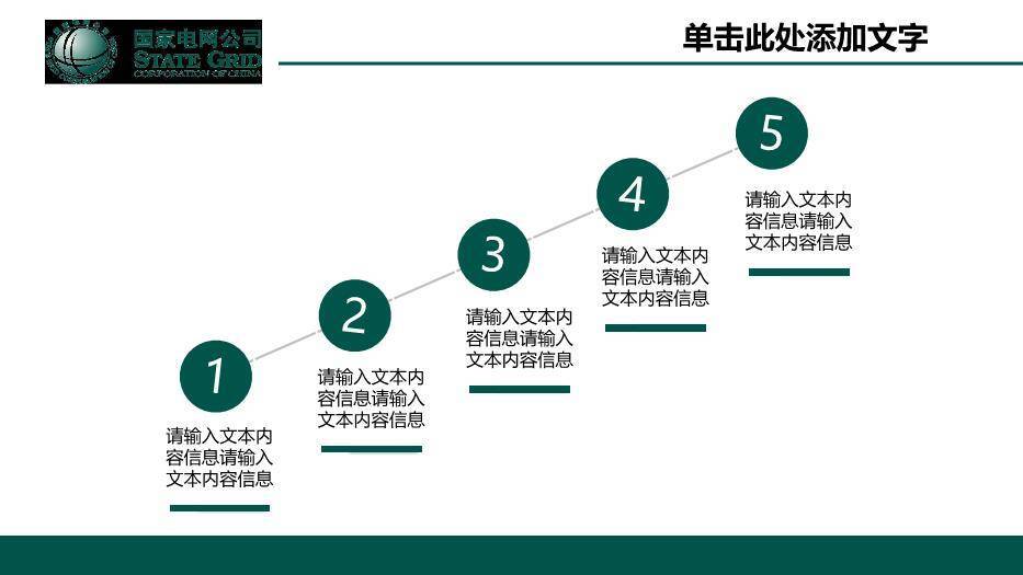 绿色简约风国家电网公司专用PPT模板3