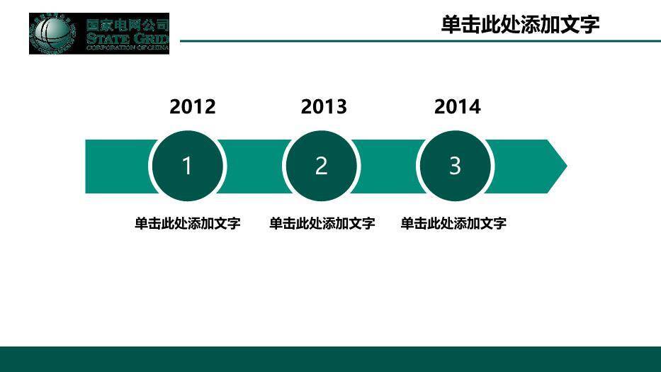 绿色简约风国家电网公司专用PPT模板5