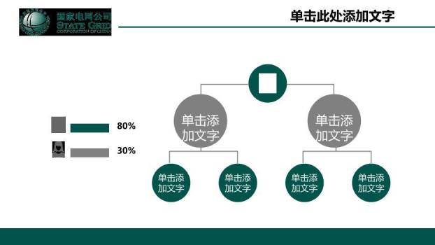 绿色简约风国家电网公司专用PPT模板6