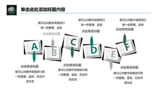 绿色简约风国家电网行业专用PPT模板9