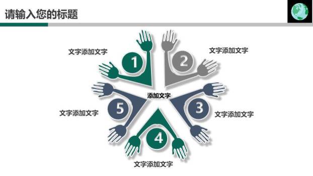 绿色简约风国家电网专用PPT模板6