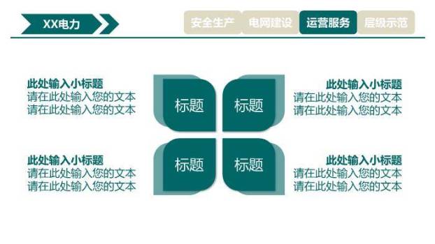 绿色商务风电力集团工作汇报PPT模板8