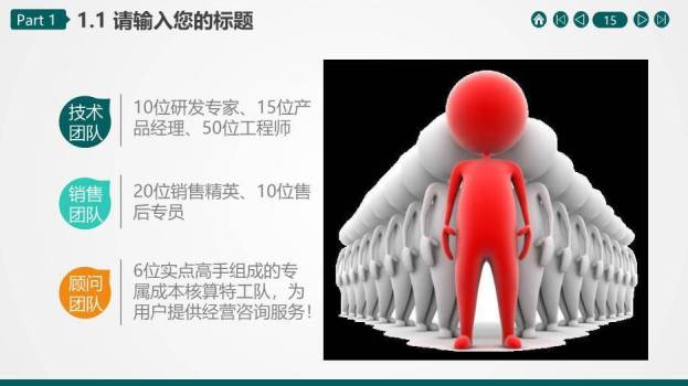 绿色商务风供电公司工区PPT模板6