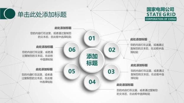 绿色商务风国家电网工作汇报PPT模板(2)1