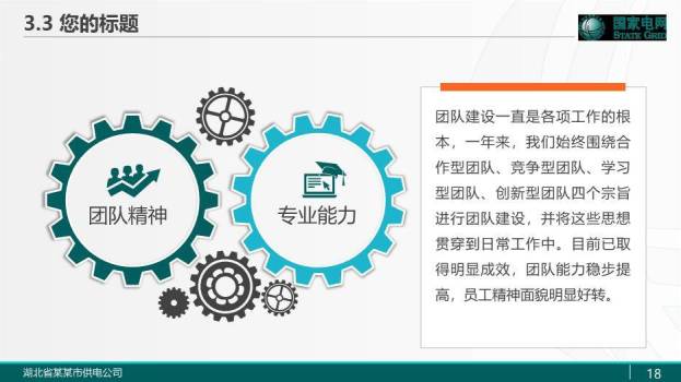绿色商务风国家电网通用PPT模板9