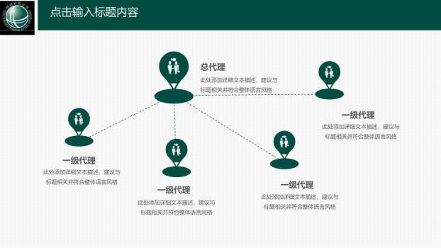 绿色商务风优质服务助推核心业务PPT模板3