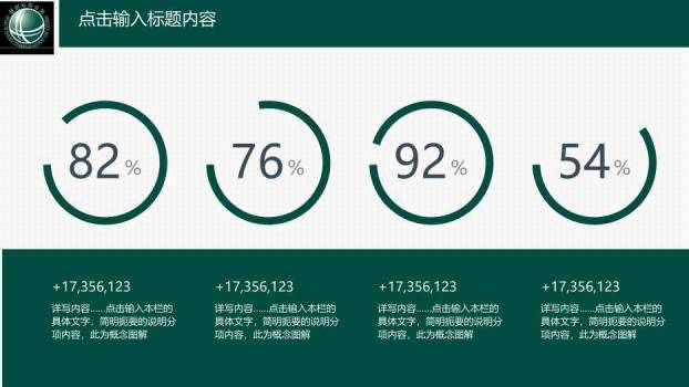 绿色商务风优质服务助推核心业务PPT模板7