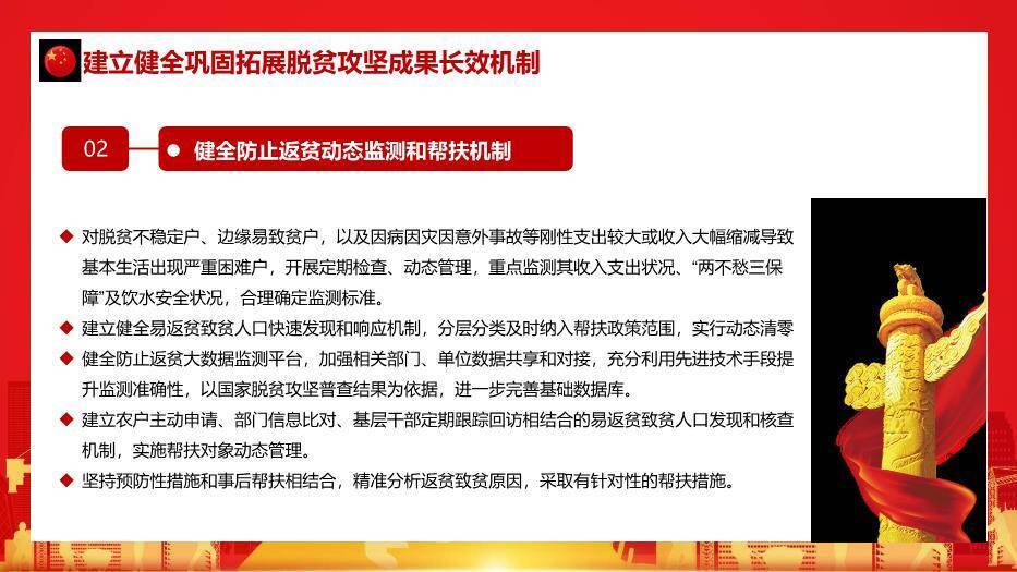 红色庄重风脱贫攻坚与乡村振兴PPT模板8