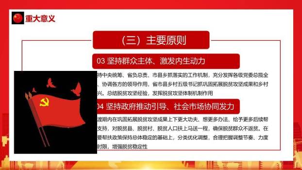 红色庄重风脱贫攻坚与乡村振兴PPT模板5