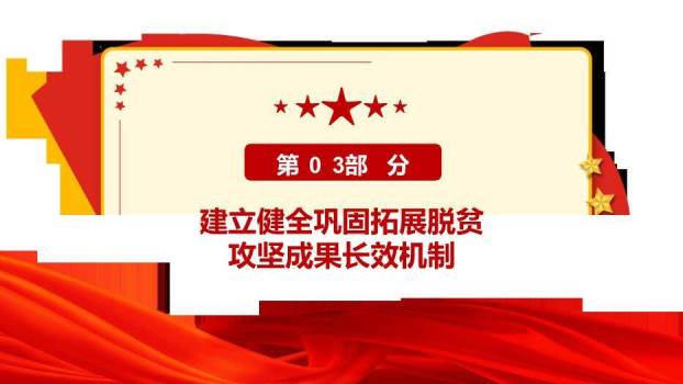 红色庄重风脱贫攻坚与乡村振兴PPT模板6