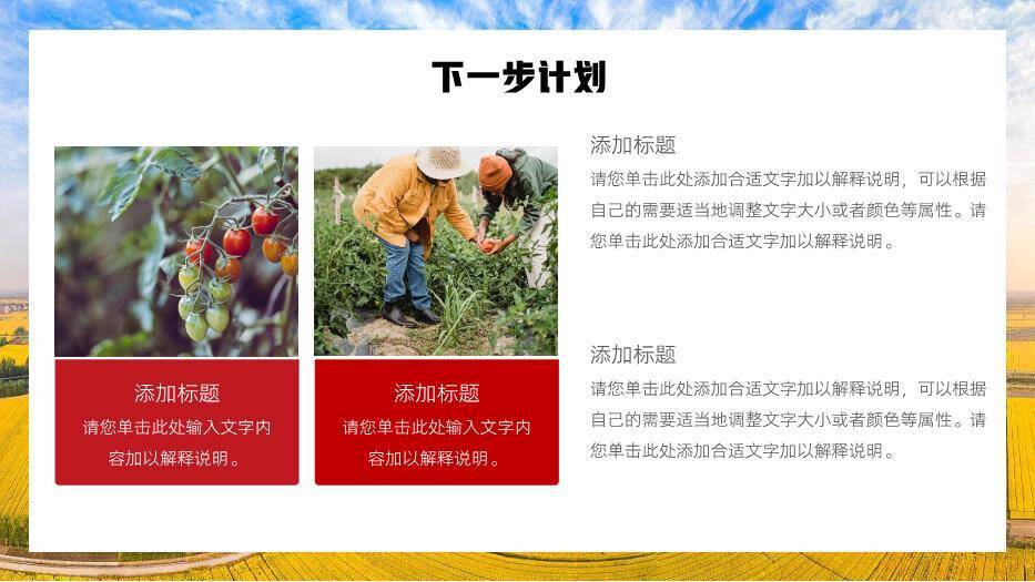 黄色商务风乡村振兴工作汇报PPT模板9