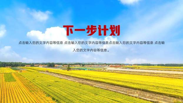 黄色商务风乡村振兴工作汇报PPT模板7