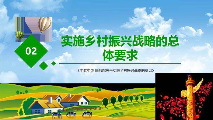 蓝色商务风乡村振兴这么干PPT模板1
