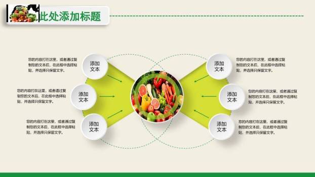 绿色简约风和谐新农村PPT模板1
