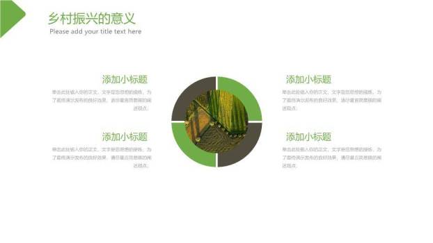 绿色简约风乡村振兴计划PPT模板9